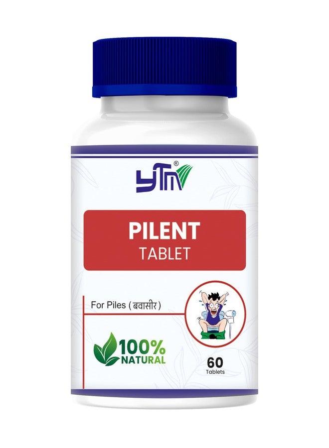 YTM Pilent Ayurvedic Piles Relief Tablets - 60 Count | Natural Hemorrhoid Support with Amla & Shatavari | Promotes Digestive Health - Image 1