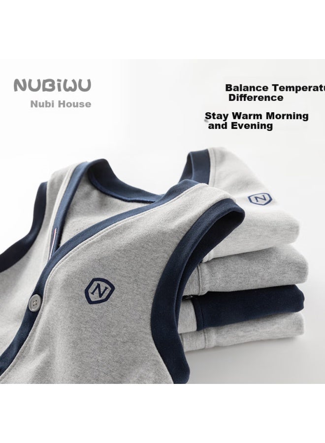 NUBIWU Nuby House Kids Vest Boys Spring And Autumn Outerwear Big Kids Fall Vest Boys British Style Vest Boys' Shoulder Pads - Image 1