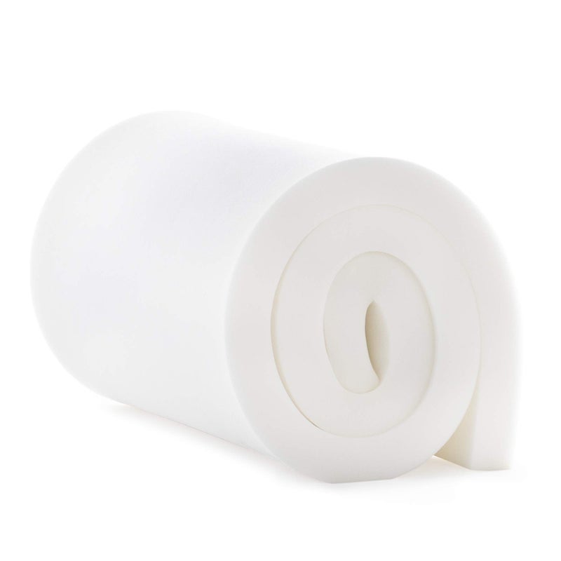 Linenspa High Density Cushion Craft Foam  Perfect for Chairs Sofas Headboards and DIY Projects 2 x 24 x 72 White