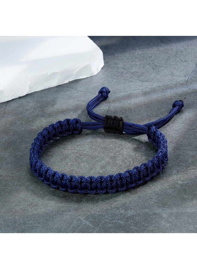 JENDEAR SHINE Men's Nautical Rope Bracelet, Hand Braided Paracord Thread Bracelet, Waterproof Adjustable Outdoor Surf Bracelet - Image 5