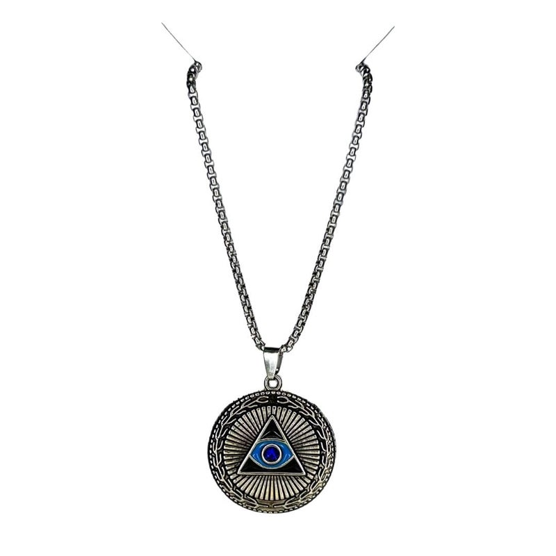 ringzinnie Silver Plated Pendant Necklace for Boys/Men - Stainless Steel Chain for Fashion & Gift - Image 2