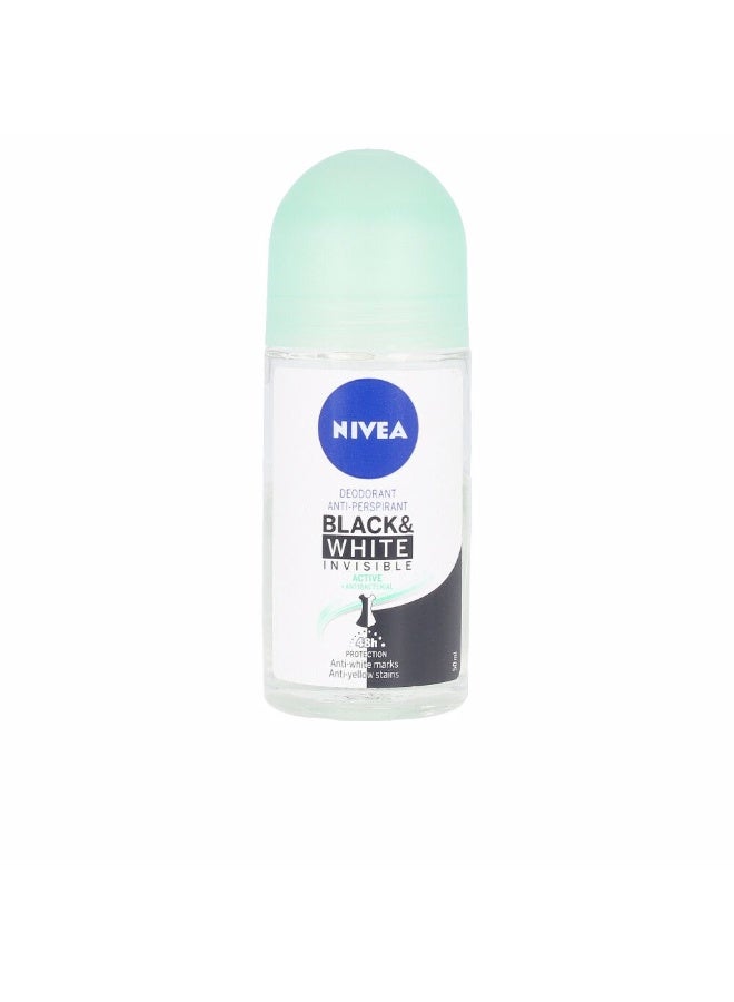 نيفيا مزيل عرق رول أون غير مرئي للأسود والأبيض من نيفيا، 50 مل - Image 1