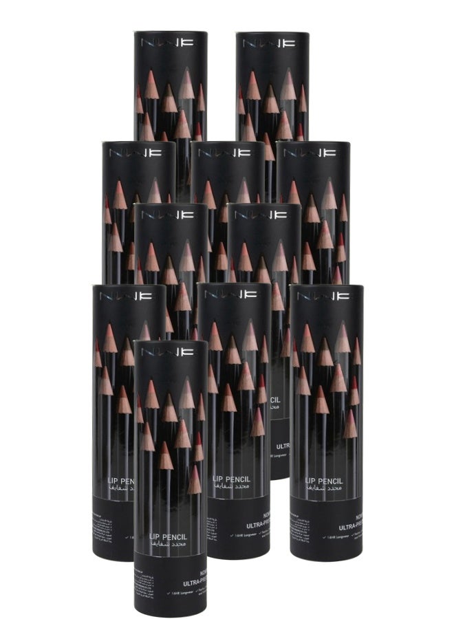 NWK 11 Sets Multicolour Lip Liner 12 Pieces - Image 1