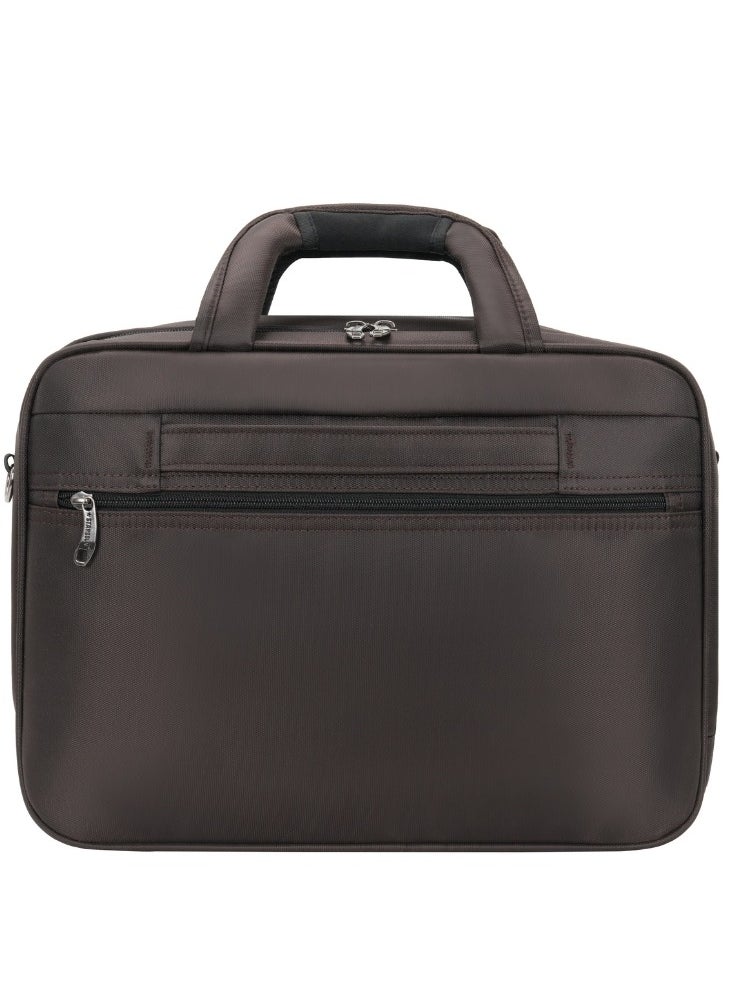 Stargold Laptop Bag, Premium 15.6" Business Briefcase With Multiple Compartments, Padded Shoulder Strap, And Water-Resistant Material, Brown  - Image 2