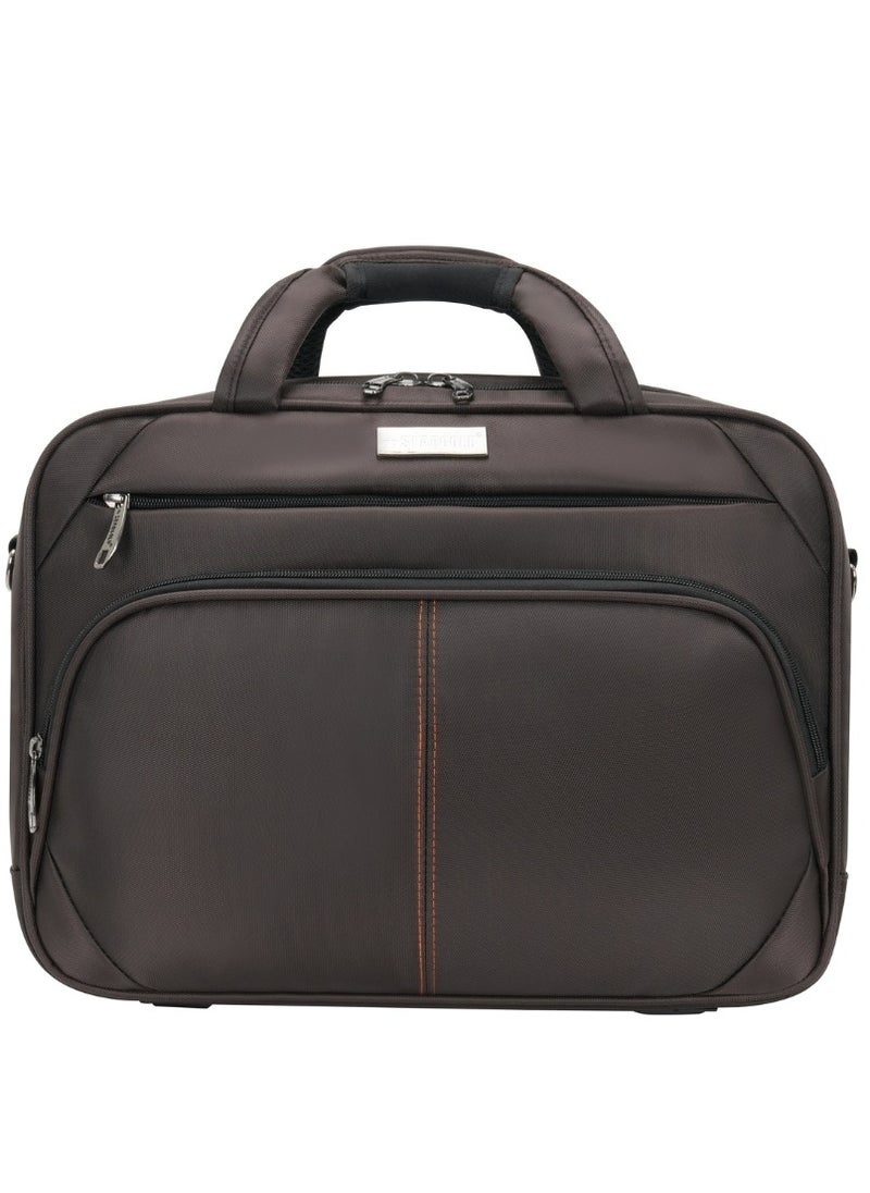 Stargold Laptop Bag, Premium 15.6" Business Briefcase With Multiple Compartments, Padded Shoulder Strap, And Water-Resistant Material, Brown  - Image 1