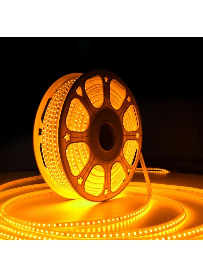 Forus LED Rope Light 50 Meter 2 Year Warranty, Outdoor Waterproof Decorative Cove Lights for Ceiling, Balcony, Home Decor, Interior Decoration, Flexible Profile Light for Diwali, Christmas -Amber - Image 1