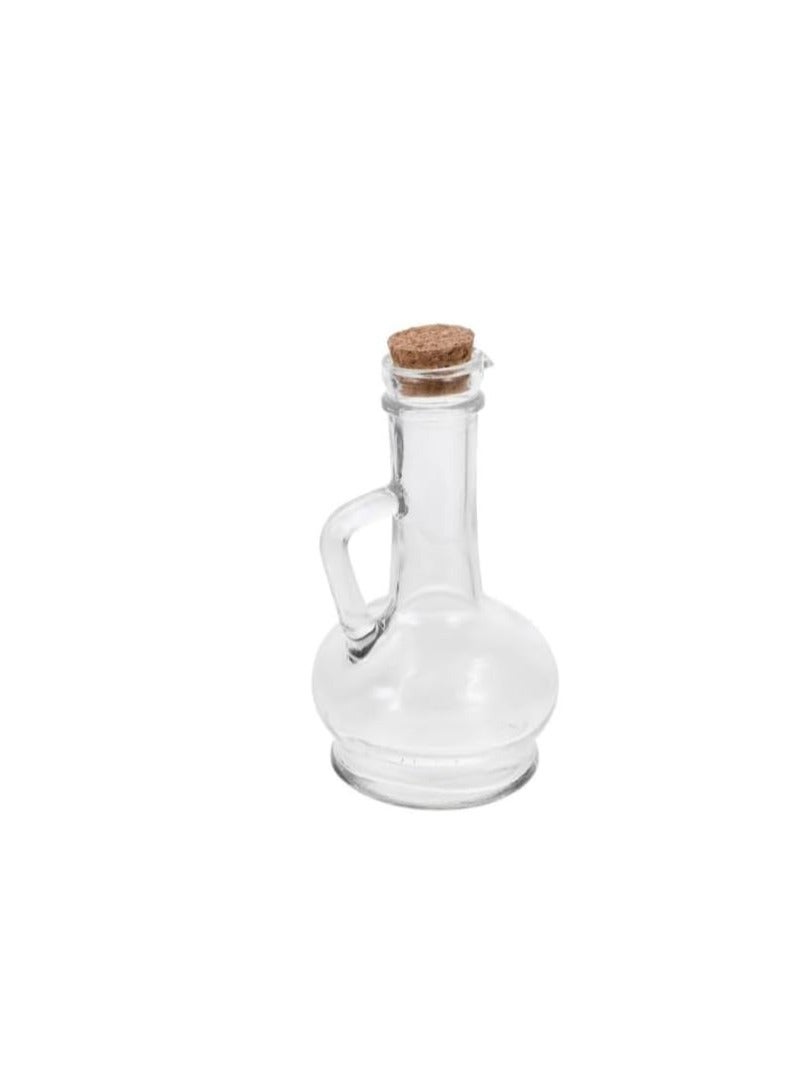 Oil And Vinegar Bottle Set of 2 Bottle (250ml) With Beech Wood Tray  - Image 2