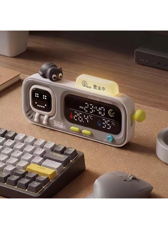 DUKA Thermometer & Hygrometer Smart Clock Mood A Wall Hanging Ornament Indoor Thermometer for Home Use, Multifunctional, Precise, and Creative - Image 2