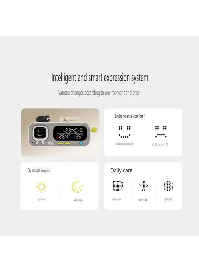 DUKA Thermometer & Hygrometer Smart Clock Mood A Wall Hanging Ornament Indoor Thermometer for Home Use, Multifunctional, Precise, and Creative - Image 5