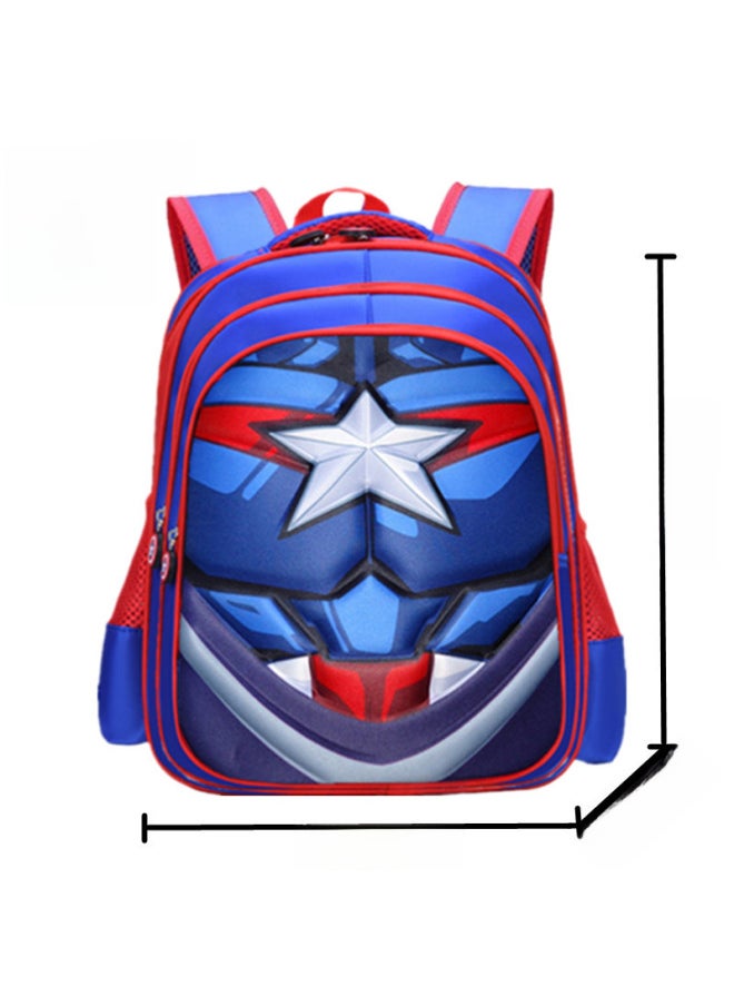 Generic - Primary School Students 1-3 Grades Cartoon 3deva Panel Backpack Kids Bookbag Children's School Bag-Color:small Size C- R Muscle B - Image 1
