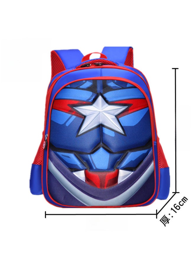 Generic - Primary School Students 1-3 Grades Cartoon 3deva Panel Backpack Kids Bookbag Children's School Bag-Color:small Size C- R Muscle B - Image 1