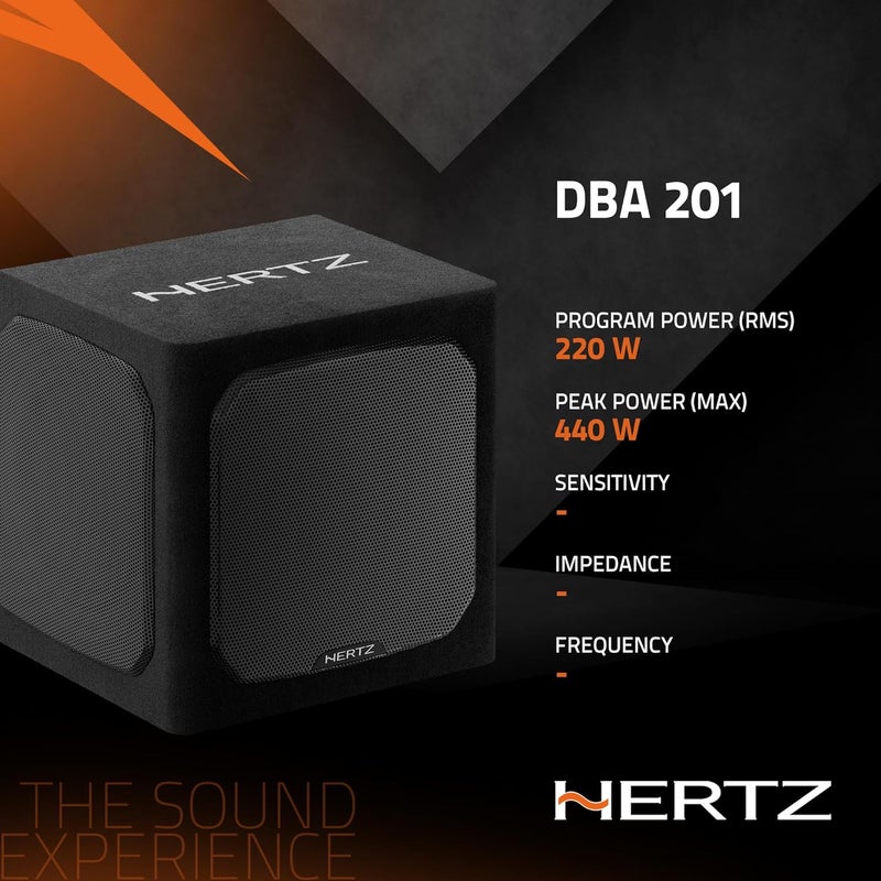HERTZ هيرتز DBA 201 صندوق ساب نشط 8 بوصة مع مشعات سلبية مزدوجة - Image 5