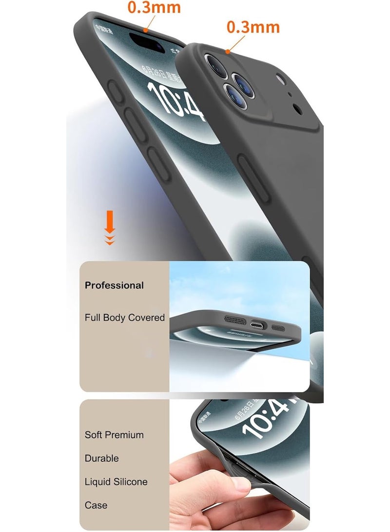 iPhone 17 Pro Max Case, Slim Matte Back Cover, Anti-Scratch Protective Design, Grey - Image 4