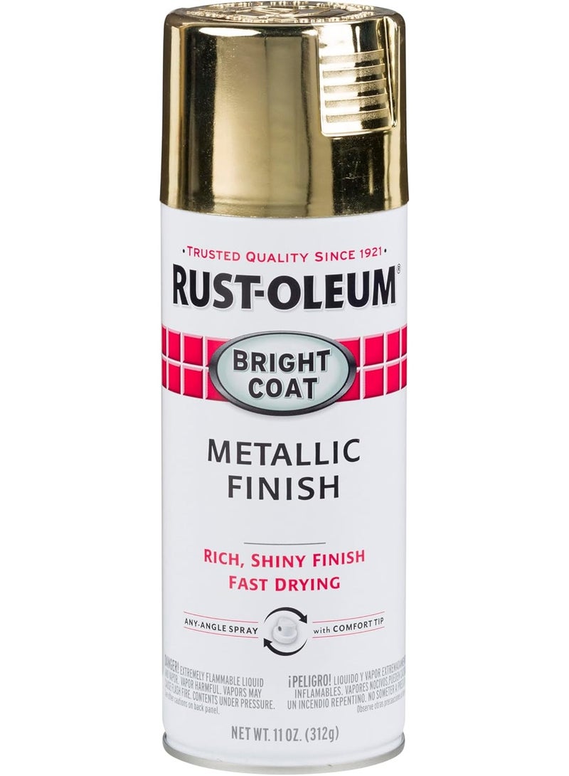 RUST-OLEUM Stops Rust Bright Coat Metallic Finish Spray Paint 312g - Image 1