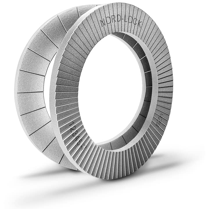 Nord-Lock Wedge Locking Washers - Steel (Delta Protekt) Washer, Vibration Resistant Safety Washers for 1/2 Inch Bolts, with Zinc Flake Coating - Enlarged Outer Diameter Washers - 8 Pairs - Image 4