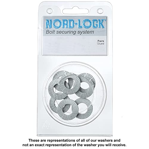 Nord-Lock Wedge Locking Washers - Steel (Delta Protekt) Washer, Vibration Resistant Safety Washers for 1/2 Inch Bolts, with Zinc Flake Coating - Enlarged Outer Diameter Washers - 8 Pairs - Image 2