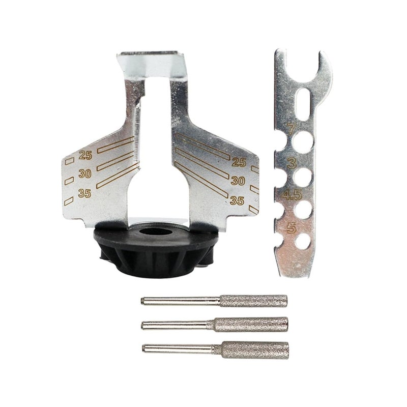 DY TOOLS Chainsaw Sharpening Attachment Rotary Tool Accessory Kit Chain Saw Sharpening Attachment Sharpener Guide Drill Adapter Head Ruler - Image 1
