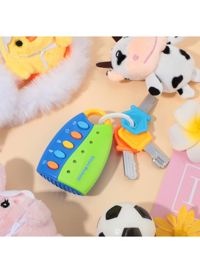 كايتشي لعبة ريموت الذكية الموسيقية للأطفال مع مفاتيح وأضواء وأصوات سيارة - لعبة تعليمية وتنمية حواسهم للأطفال الصغار للسفر - من عمر ١٢ شهرًا فما فوق - Image 2