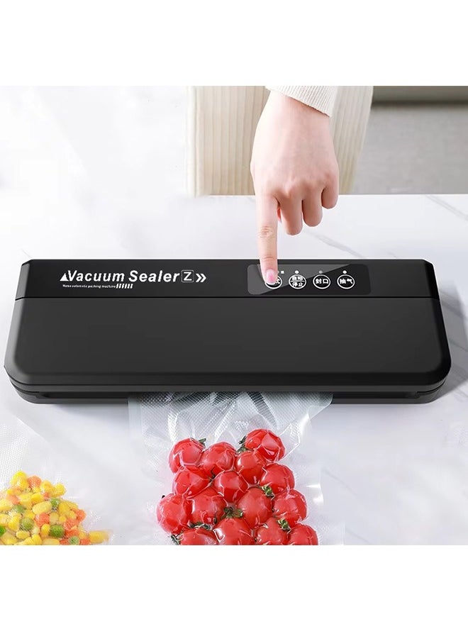 Joshberg Automatic Vacuum Sealer, Food Vacuum Sealer Machine with 65 KPA Powerful Suction,Dual Mode (Dry & Moist Food), 10 Free Bags, Compact Food Preservation System for Home & Kitchen (Black）  - Image 3