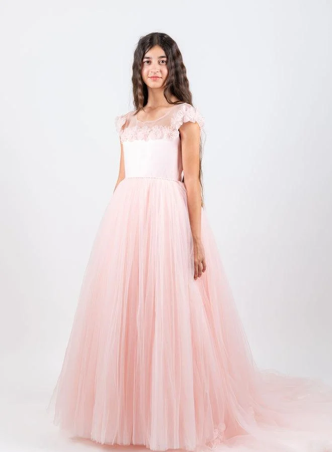 Via Bambino Rosé Elegance Gown 26018