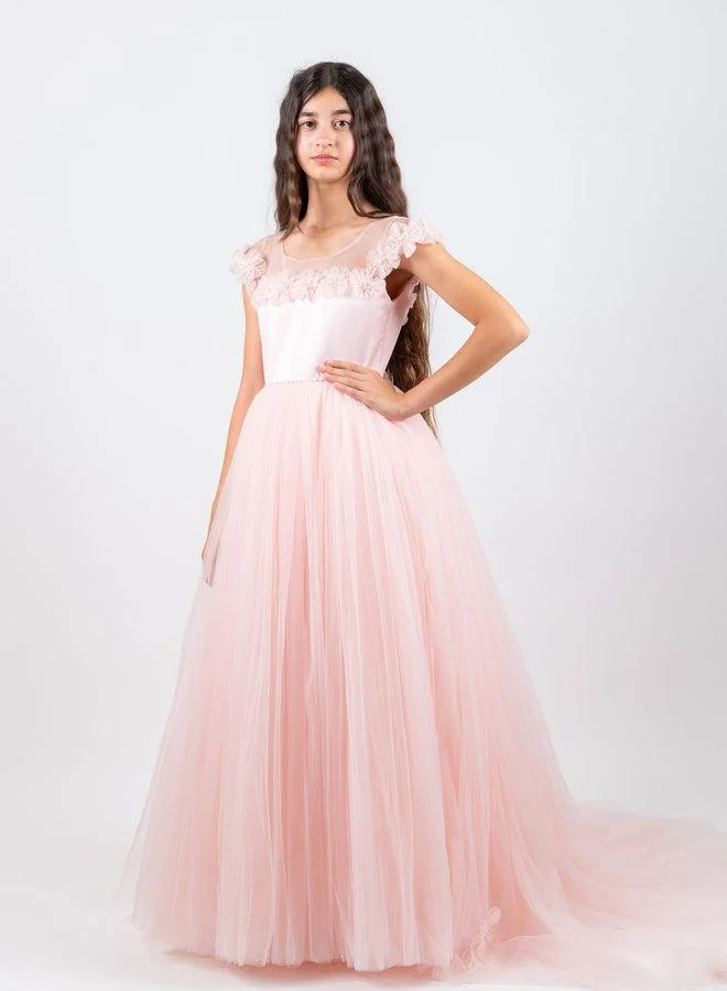 Via Bambino Rosé Elegance Gown 26018