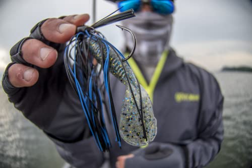 Strike King Rage Menace Grub Fishing Lure, Soft Plastic Double Tail Grub, Crazy Tail Action, 3 1/2-Inches - Image 3