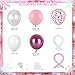 Froova Pink Balloon Garland Arch Kit 103 PCS Metallic Hot Light Baby Pink and Clear Balloon Bow Balloons for Girls Birthday Princess Baby Shower Wedding Party Decorations - Image 4