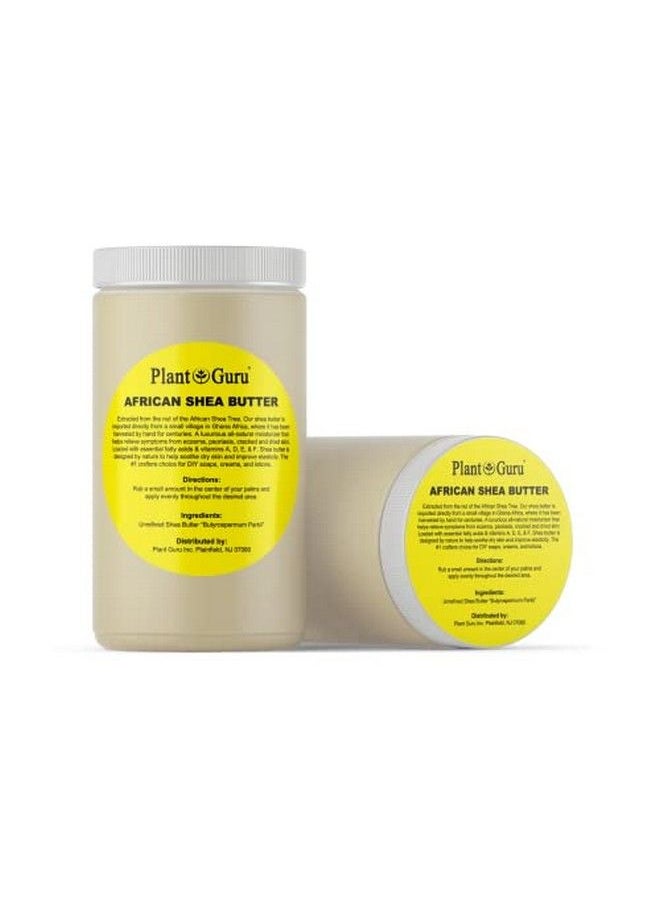Plant Guru - Raw African Shea Butter 32 Oz (3 Pack) Bulk 100% Pure Natural Unrefined Ivory Ideal Moisturizer For Dry Skin Body Face And Hair Growth. Great For Diy Soap And Lip Balm Making. - Image 1