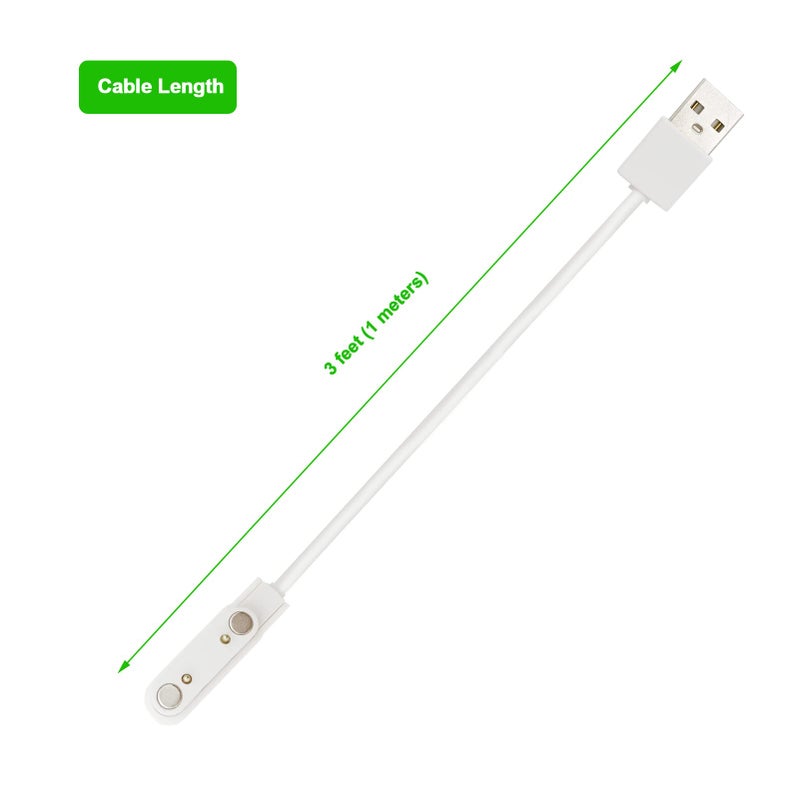 PDEEY Kids Smart Watch Charger Replacement for Cosmo JrTrack 2 Kids Smartwatch, Magnetci Charging Cord Cable, White - Image 2