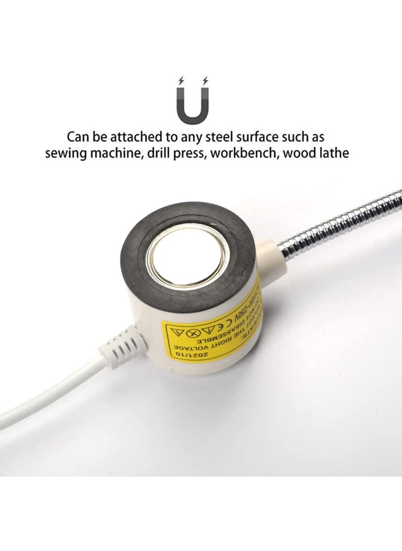 Jasol Jasol Alloy Steel Sewing Machine Light With Magnetic Base 22 Leds Ultra Long Flexible Gooseneck Led Magnetic Machine Work Light For Sewing Machine Pack of 1 Blue  - Image 3