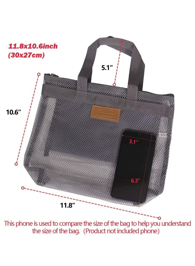 إسكدنيا حقيبة حمل شبكية محمولة للاستحمام، سريعة الجفاف مع سحاب، للمساكن الجامعية، والصالة الرياضية، والشاطئ، والسفر، والرياضة - Image 2