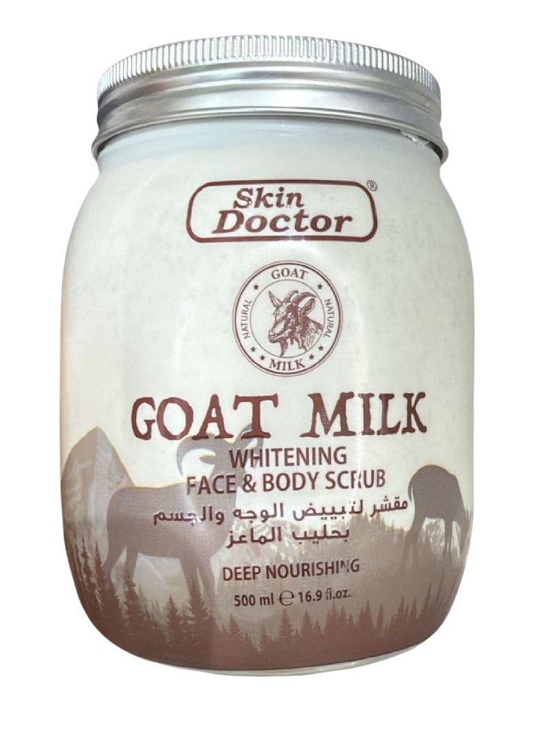 Goat Milk WHITENING  SCRUB FACE  BODY 500ML