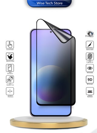 Samsung Galaxy A57 5G 2026 Premium Nano Ceramic Privacy Full Glue Full Cover Matte Flexible Screen Protector (MSCNMP) - Clear/Black - view 2