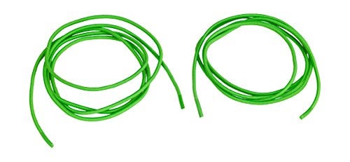Pearl Shock Cord 5/8" Tipped Laces, 60" Length, Neon Green - Image 2