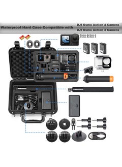 Lekufee Waterproof Hard Case Compatible with DJI Osmo Action 4/Osmo Action 3/Skiing Combo/Diving Combo/Travelling Combo/4K Action Camera and Accessories (Case Only)  - Image 2