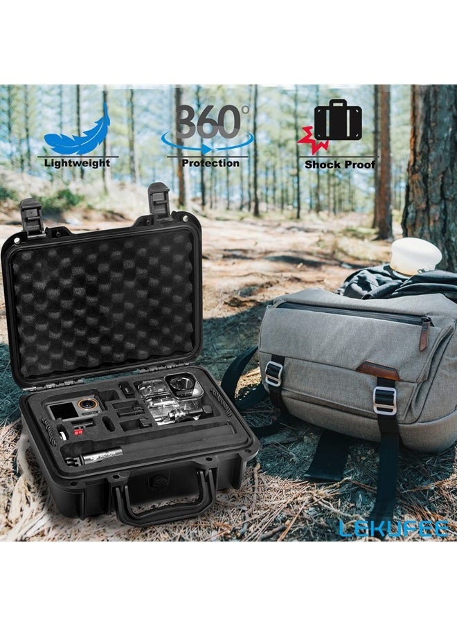 Lekufee - Waterproof Hard Case Compatible with DJI Osmo Action 4/Osmo Action 3/Skiing Combo/Diving Combo/Travelling Combo/4K Action Camera and Accessories (Case Only) - Image 1