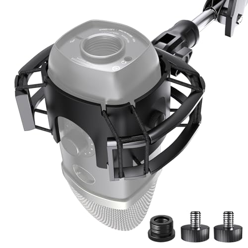 Borenbuir Custom Built for Blue yeti x Shock Mount 2026 Upgrade AntiVibration Suspension Elastic Shock Mount Holder Clip Mics Stand Compatible with Blue yeti x Microphone - Image 1