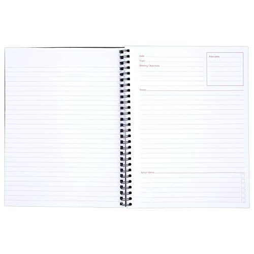 Cambridge Limited Notebook, 9-1/2” x 7-1/4”, 80 Sheet Business/Meeting Notebook, Black, 4 Pack (06982) - Image 2