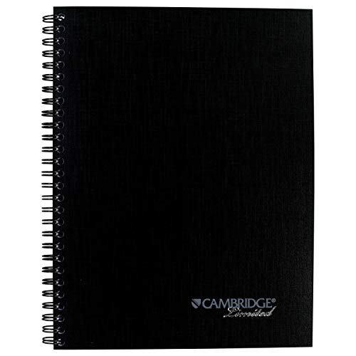 Cambridge Limited Notebook, 9-1/2” x 7-1/4”, 80 Sheet Business/Meeting Notebook, Black, 4 Pack (06982) - Image 5