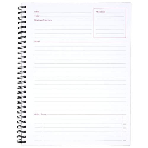 Cambridge Limited Notebook, 9-1/2” x 7-1/4”, 80 Sheet Business/Meeting Notebook, Black, 4 Pack (06982) - Image 3