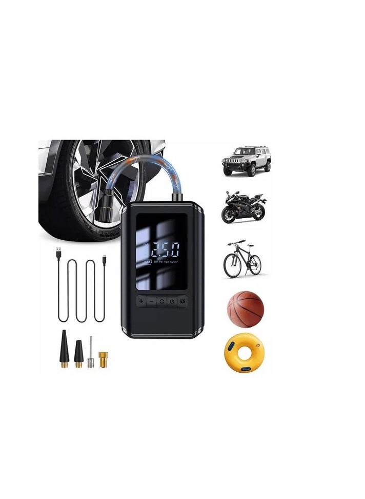 Portable Cordless Tire Inflator with Electric Pump for Car, Bike and Tire-029 - Image 2