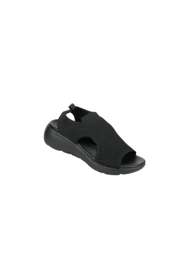 Michelle Morgan - 092-2982 Michelle Morgan Ladies Casual Sandals 414RJ382 Black - Image 1