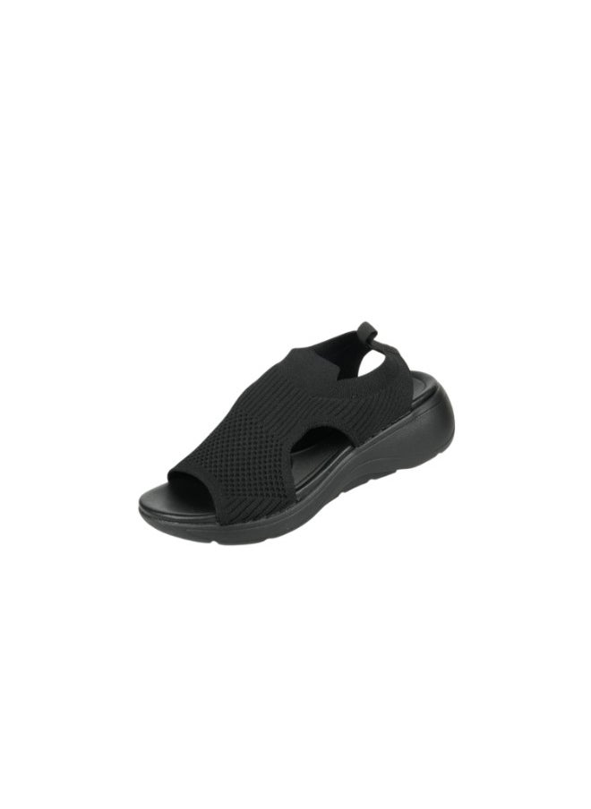 Michelle Morgan - 092-2982 Michelle Morgan Ladies Casual Sandals 414RJ382 Black - Image 1