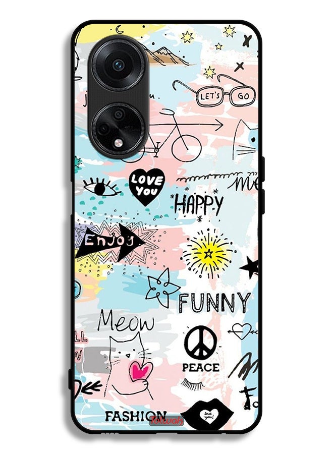 Tolwak Oppo F23 5G Protective Case Cover Love You Tags - Image 1