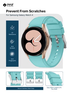INEIX Silicone Replacement Strap For Samsung Galaxy Watch 4 40/44 mm Cyan  - Image 2