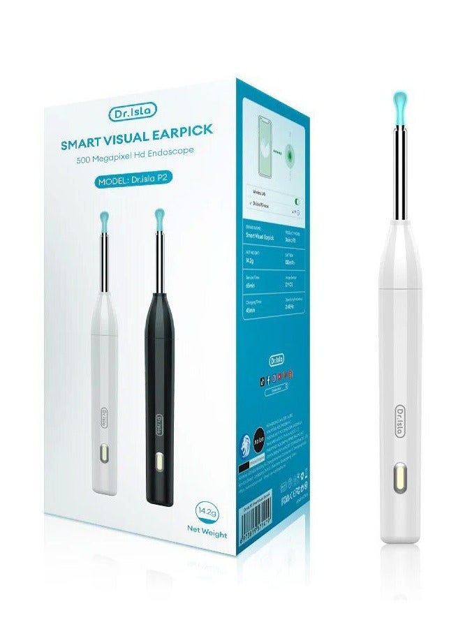 Dr.isla جهاز دكتور إيسلا P2 لإزالة شمع الأذن الذكي بتقنية واي فاي مع كاميرا تنظيرية عالية الدقة بقوة 300 واط - Image 1