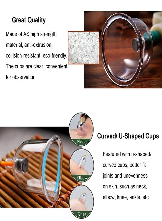Vinban 12 Cups Hijama Cupping Set with Pump for Back Neck Joint Pain Relief - Image 2