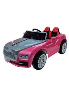 Lovely Baby Lovely Baby Ride-On Car for Kids LB-8585DX, 12V Battery-Powered Vehicle with Remote Control, EVA Wheels, Leather Seat, MP3, USB & Seat Belt, Safe Toy Car for Toddlers - Pink  - Image 1