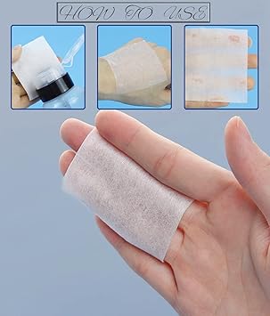 ericotry 1200Pcs Premium Cotton Pads Nonwoven Makeup Remover Pads Square Cosmetic Cotton Pads Makeup Facial Cleansing Cotton Pads Good Absorbing LintFree - Image 5