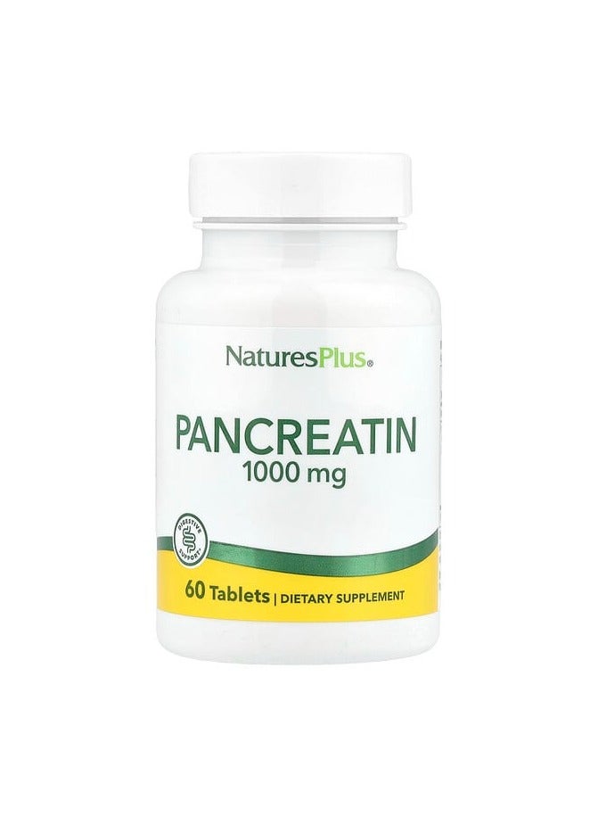 Pancreatin, 1,000 mg, 60 Tablets